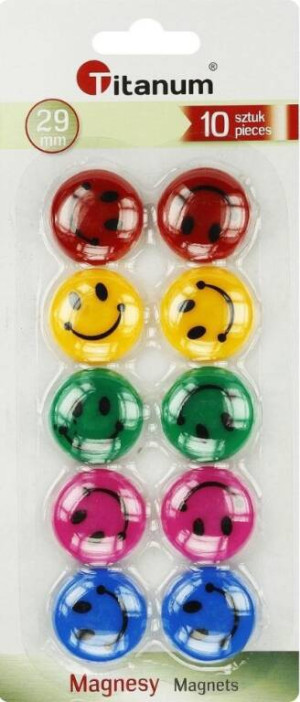 Magnesy do tablic 29mm emotikony
