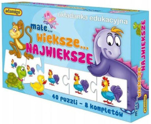 Małe Większe Największe. Układanka edukacyjna
