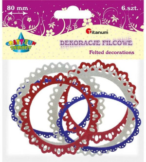 Filcowe ramki. Koronka. Mix