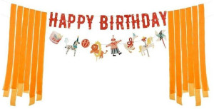 Baner Happy Birthday Cyrk 275cm