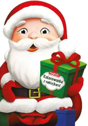 Kolorowanka z wykrojnikiem. Mikołaj
