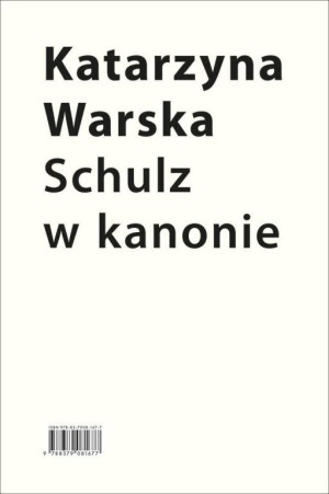Schulz w kanonie. Recepcja szkolna w latach 1945..