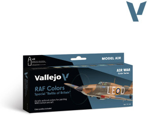 Vallejo: 71.144 - Model Air - Air War - RAF Colors - Special "Battle of Britain" (8x18 ml)