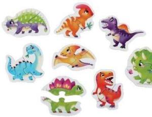 Maksik. Puzzle. Szczęśliwe dinozaury