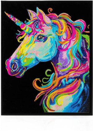 Diamond Dotz - Adults Flocked Neon Unicorn