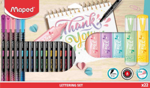 Maped. Zestaw do letteringu, 22 elementy