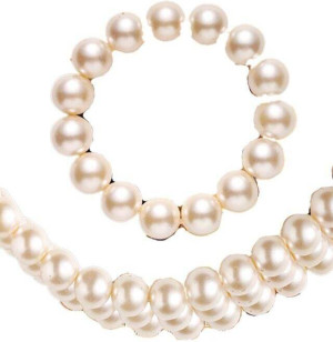 Choker i bransoletka perłowa