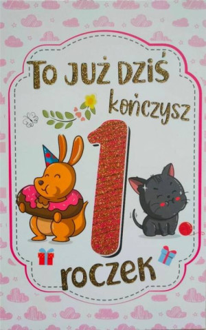 Karnet Roczek dziewczynka