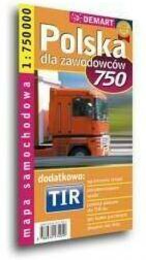 Mapa sam. POLSKA TIR 1:750 000 DEMART