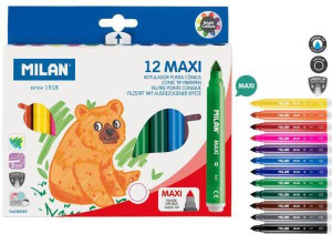 Flamastry maxi. 12 kolorów