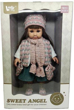 Lalka w zimowym ubranku 35cm