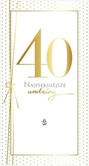 Karnet Urodziny 40