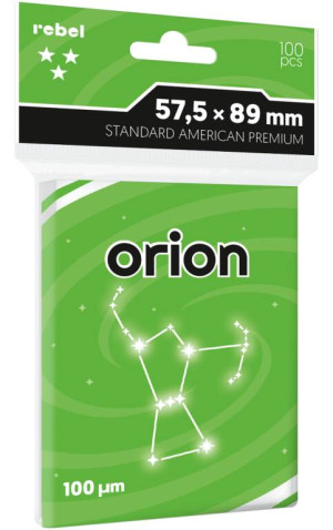 Koszulki na karty Rebel (57,5x89 mm) Orion Premium, 100 sztuk