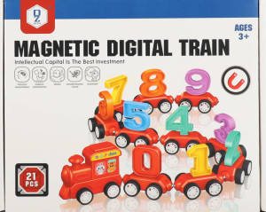 KOLEJKA MAGNET KOL CYFERKI 21EL 20X16X4 PUD