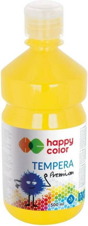 Farba tempera. Premium żółta 500ml