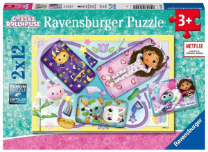 Ravensburger. Puzzle 2x12. Koci Domek Gabi