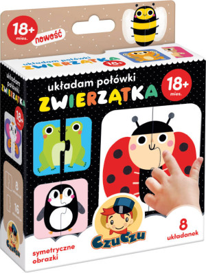 CzuCzu. Zwierzątka. Układam połówki. 18m+