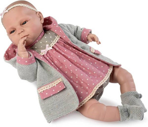 Lalka bobas hiszpańska Valeria płacze, mówi 45cm