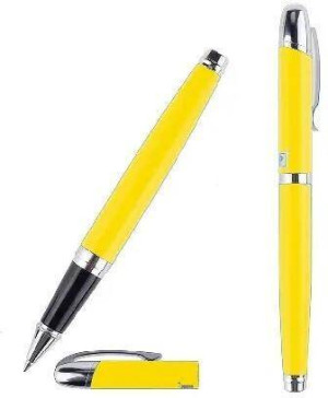 Długopis elegancki 0,5mm ze skuwką żółty