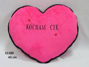 Poduszka Serce - Kocham Cię 43cm