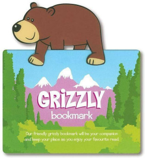 Zwierzęca zakładka do książki. Niedźwiedź Grizzly