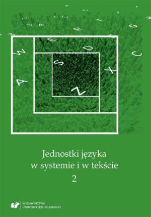 Jednostki języka w systemie i w tekście 2