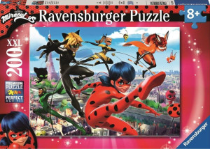 Biedronka i Czarny Kot. Miraculum. 12998. Puzzle 200 XXl