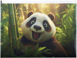 Koperta A4 PP z nadrukiem zip Panda