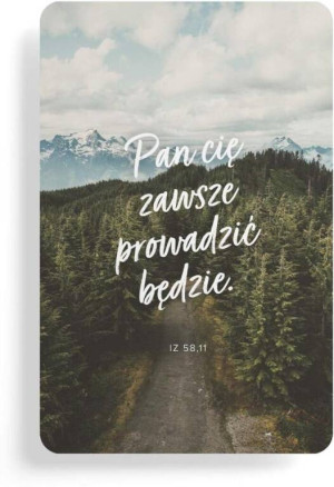 Magnes na lodówkę - Pan Cię zawsze - las