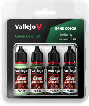 Vallejo: 72.384 - Game Color - Green Color Set (4 x 18 ml)