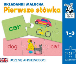 Pierwsze słówka. Układanki malucha. Uczę się Angielskiego. Kapitan Nauka