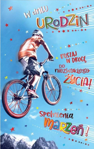 Kartka okolicznościowa. Urodziny