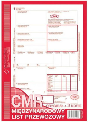 CMR Międzynarodowy list przewozowy