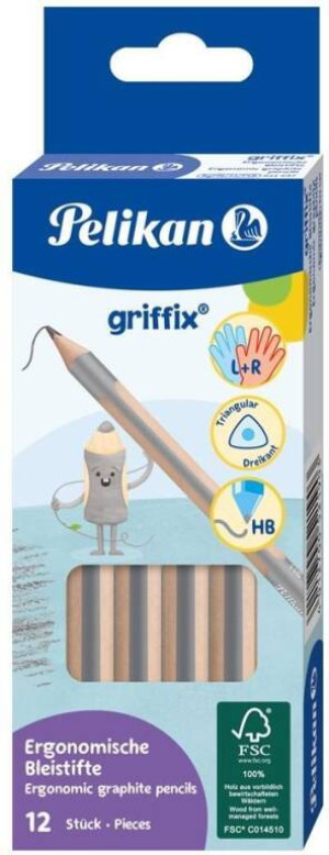 Ołówek Griffix HB (12szt)