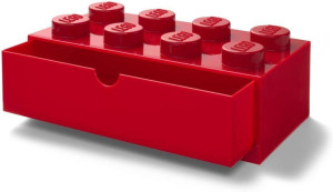 LEGO(R) pojemnik z szufladą klocek ósemka czerwony