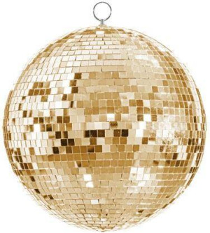 Dekoracja wisząca Kula Disco 30cm złoty