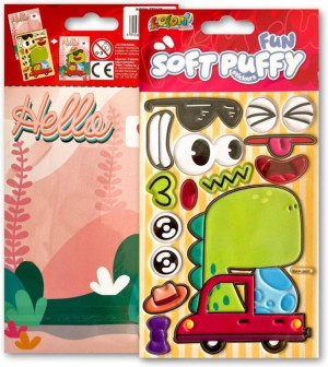 Naklejki puffy Fun with Dino