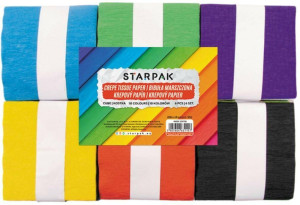 Bibuła marszczona 10x200cm 10kol (1op= STARPAK
