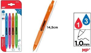 Długopis żelowy czarny 0.5mm (12szt)