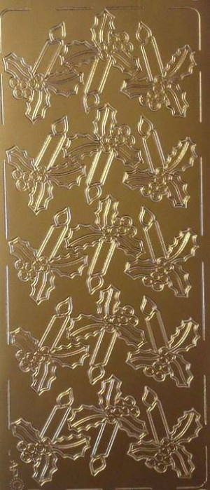 Stiker ażurowy złoty