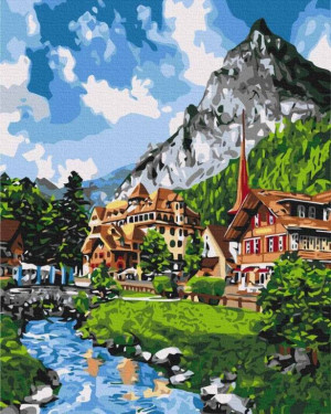 Malowanie po numerach. Krajobraz 40x50cm