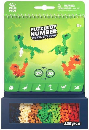 Klocki Plus-Plus puzzle by number dinozaury 125el