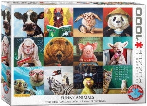 Puzzle 1000 Funny Animals by Lucia Heffernan 6000-5524