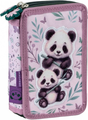 Piórnik z wyposażeniem Panda 2-kom. DERFORM