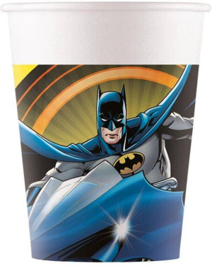 Kubeczki papierowe Batman 200ml 8szt