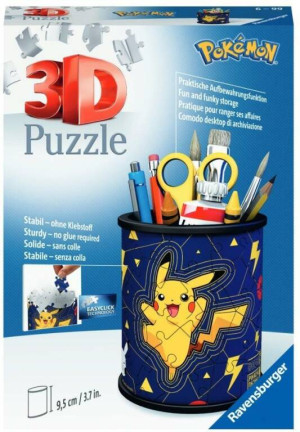 Przybornik Pikachu. Puzzle 54 3D
