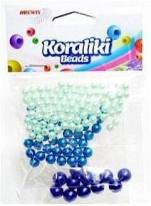 Koraliki do nawlekania niebieski 36g
