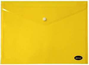 Teczka kopertowa na zatrzask 235 x 335 mm, żółta