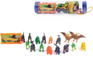 Zestaw figurek dinozaury w tubie