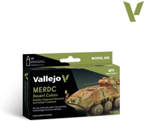 Vallejo: 71.212 - Model Air - AFV - MERDC Desert Colors (6x18 ml)